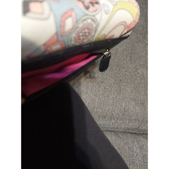 Nicole By Nicole Miller Paisley Wallet Zipper Pockets Credit Cards Accessory - Picture 8 of 9